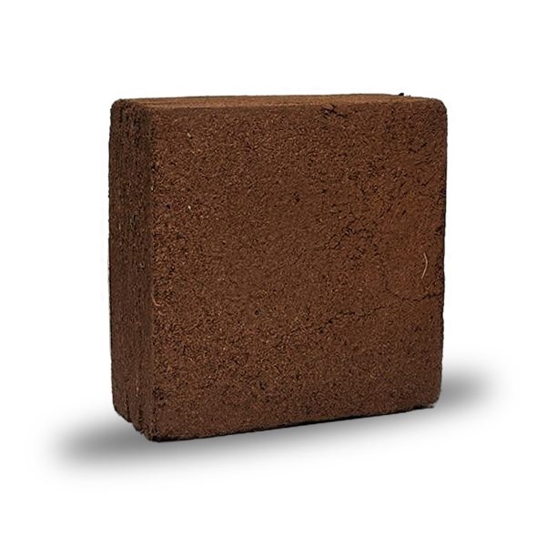 Cocopeat Block Organic Fertilizer and Soil Manure Potting Mixture for Home Gardening and Potted Plants (1 KG)