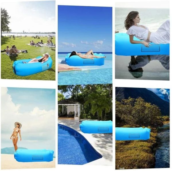 Camping Inflatable Lounger Sofa – Portable Air Sofa for Outdoor Relaxing, Travel, Beach & Camping – Lightweight & No Pump Needed (1 Pc) - Image 3